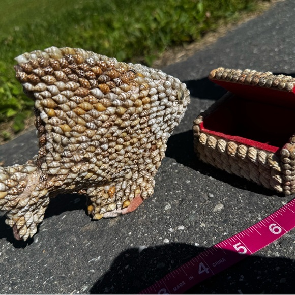 Vintage Shell Animal / cheat Figurines Set - Picture 7 of 8